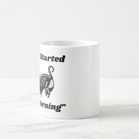 獣医おもしろい引用文：今朝猫が飼い始めたばかりだ コーヒーマグカップ (中央)