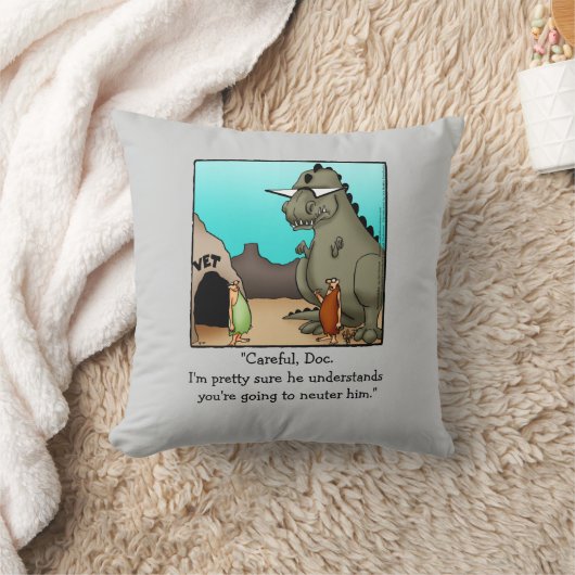 獣医おもしろい用ユーモア枕 クッション (ブランケット)