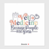 獣医おもしろい薬ことわざ シール (シート)