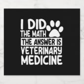 獣医おもしろい薬 スパークリングワインラベル (シングルラベル)