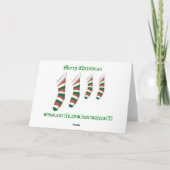 獣医およびスタッフのためのクリスマスカード シーズンカード (裏面)