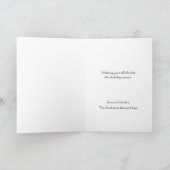 獣医からのホリデーカード シーズンカード (内部)