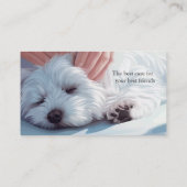 獣医が小型犬を調べる 名刺 (裏面)