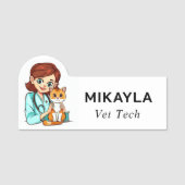 獣医さんとお可愛い子猫 名札 (正面)