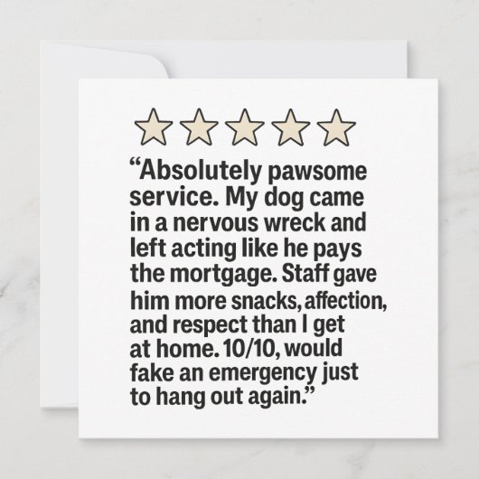 獣医さんに感謝 カード (正面)