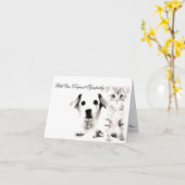 獣医さんのお見舞いカードPUPと子猫 カード (黄色い花)