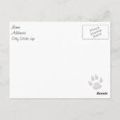 獣医さんのお見舞いカードPUPと子猫 ポストカード (裏面)