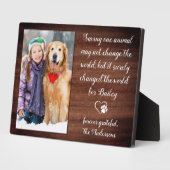 獣医さんペットパーソナライズされたの写真 フォトプラーク (側面)