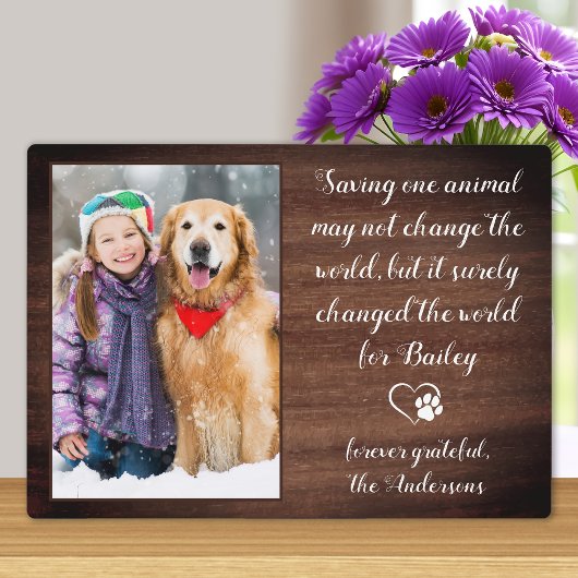 獣医さんペットパーソナライズされたの写真 フォトプラーク