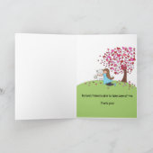 獣医さん – グリーティングカードを畳んでくれてありがとう カード (内部)