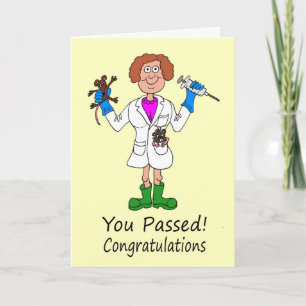 獣医として修飾されるようになることのお祝い カード