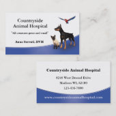 獣医とペット介護用名刺 名刺 (正面/裏面)