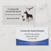 獣医とペット介護用名刺 名刺 (正面/裏面)