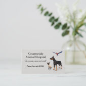獣医とペット介護用名刺 名刺 (スタンド正面)