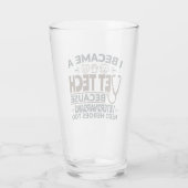 獣医にもヒーローが必要なため獣医が技術を学ぶ タンブラーグラス (裏面)