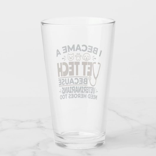 獣医にもヒーローが必要なため獣医が技術を学ぶ タンブラーグラス (裏面)