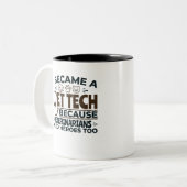 獣医にもヒーローが必要なため獣医が技術を学ぶ ツートーンマグカップ (正面左)