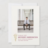 獣医による卒業のお知らせ 案内状 (正面)