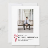 獣医による卒業式ブラックレッド発表 案内状 (正面)