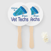 獣医に向かって大声で叫ぶ ハンドファン (正面&裏面)