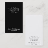 獣医のあと波の文字 名刺 (正面/裏面)