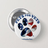 獣医のためのペット 缶バッジ (正面&裏面)