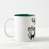 獣医のオフィスマネージャー ツートーンマグカップ (左)