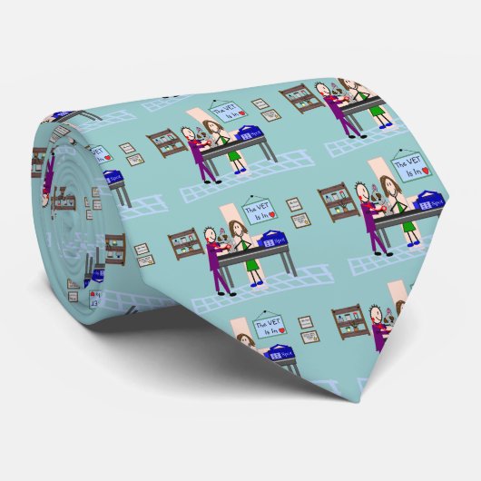 獣医のギフトは"獣医ありますに" ネクタイ (ロール)