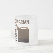 獣医のギフト フロストグラスマグカップ (正面左)