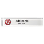 獣医のシンボル デスクネームプレート (正面)