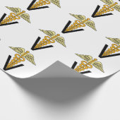 獣医のシンボル ラッピングペーパー (角)