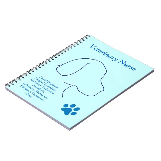 獣医のナース-多数の仕事 ノートブック (左側)