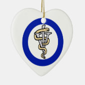 獣医のロゴ セラミックオーナメント (右)