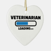 獣医のローディング セラミックオーナメント (右)