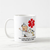 獣医の中性皮肉 コーヒーマグカップ (左)