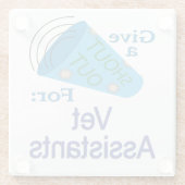 獣医の助手に大声で言う ガラスコースター (裏面)