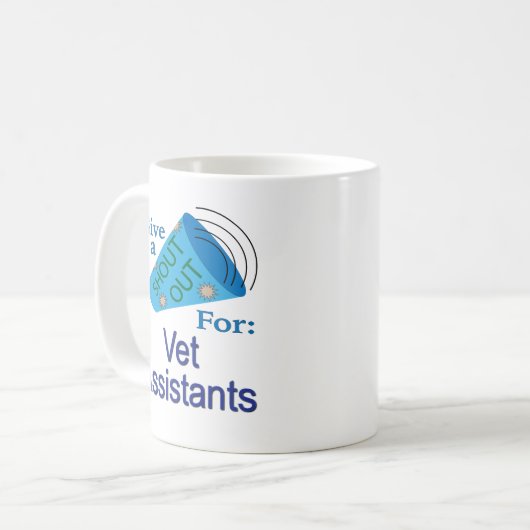 獣医の助手に大声で言う コーヒーマグカップ (正面左)