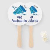 獣医の助手に大声で言う ハンドファン (正面&裏面)