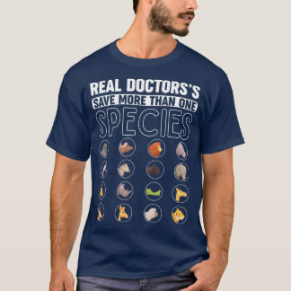 獣医の動物の救助者 Tシャツ