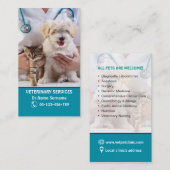 獣医の医者または医院のためのBusines 名刺 (正面/裏面)