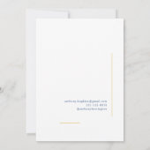 獣医の卒業アギーブルー金ゴールド 案内状 (裏面)