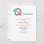 獣医の卒業パーティー 招待状 (正面)