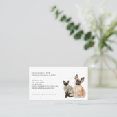 獣医の名刺とアポイントメント 名刺 (スタンド正面)