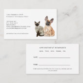 獣医の名刺とアポイントメント 名刺 (正面/裏面)