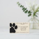 獣医の名刺の黒 名刺 (スタンド正面)