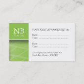 獣医の名刺 予約カード (裏面)