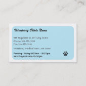 獣医の名刺 名刺 (裏面)