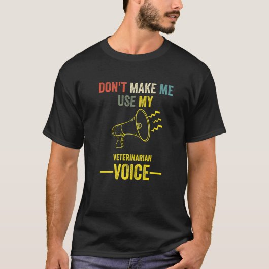 獣医の声アニマルドキュメントを使用しない Tシャツ (正面)