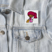 獣医の女の子 缶バッジ (インサイチュ)