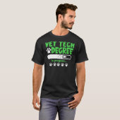 獣医の学生の獣医の学位を取得 Tシャツ (正面フル)